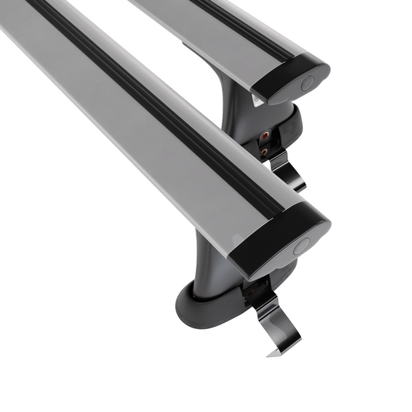 Základní nosič na střechu auta pro Fiat Bravo Hatchback (2007-2014) - příčný nosič - stříbrné střešní příčníky - bez montážních prvků - Hliník