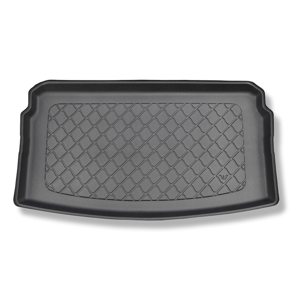 Rohož do zavazadlového prostoru pro: Volkswagen Polo VI 2G AW Hatchback (10.2017-....) - spodní zavazadlový prostor; pohyblivá podlaha v nejnižší poloze