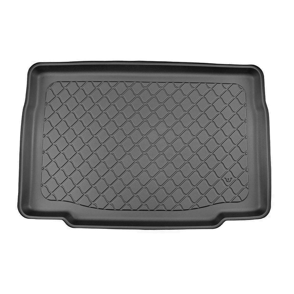 Rohož do zavazadlového prostoru pro: Renault Clio V Hatchback (09.2019-....) - spodní zavazadlový prostor; pro automobily bez dvojité podlahy v zavazadlovém prostoru