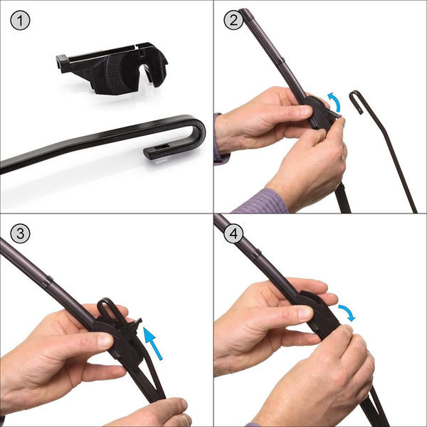 Automobilové stěrače na přední sklo pro Ford Ka II Hatchback (09.2008-10.2010) - listy ploché