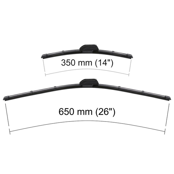 Automobilové stěrače na přední sklo pro Kia Ceed II Hatchback, Kombi (05.2012-2018) - listy ploché