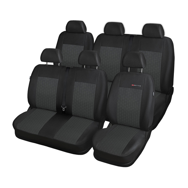 Potahy šité na míru pro Volkswagen Transporter T5 Van (2003-2015) - návleky na autosedadla - E1