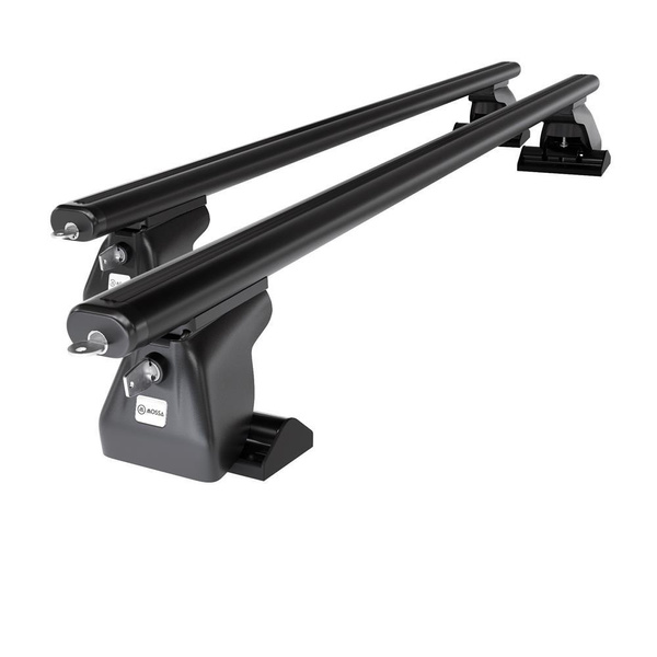 Základní nosič na střechu auta pro Nissan X-Trail SUV (2001-2006) - příčný nosič - černé střešní příčníky - T-profil - Hliník