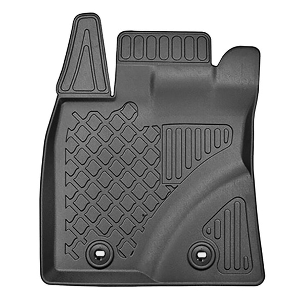 Sada rohož do zavazadlového prostoru a autokoberečky TPE na míru do: Toyota Avensis III Kombi (01.2009-08.2018) - také pro modely s upevňujícími kolejnicemi; odnimatelné výklenky