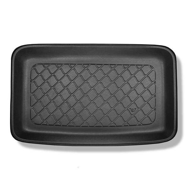 Rohož do zavazadlového prostoru pro: Volkswagen Sharan II Van (09.2010-03.2022) - 7 míst; třetí řada vyvýšená (do prostoru za třetí řadou sedadel)