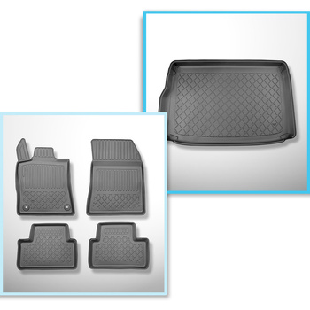 Sada rohož do zavazadlového prostoru a autokoberečky TPE na míru do: Opel Astra 