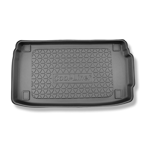 Rohož do zavazadlového prostoru pro: Hyundai i20 III BC3 Hatchback (10.2020-....) - horní zavazadlový prostor; dvojitá podlaha v nejvyšší poloze; také pro hybridy; s subwooferu