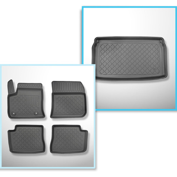 Sada rohož do zavazadlového prostoru a autokoberečky TPE na míru do: Opel Mokka-