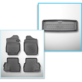 Sada rohož do zavazadlového prostoru a autokoberečky TPE PREMIUM na míru do: Suz