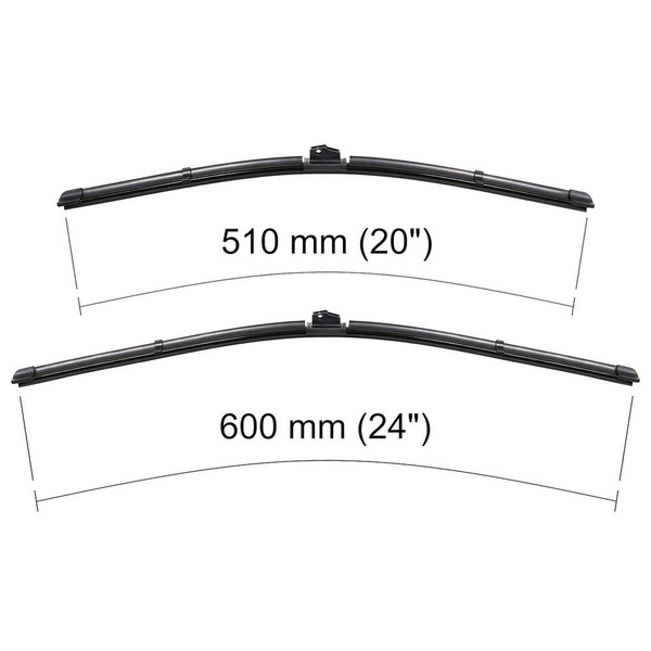 Automobilové stěrače na přední sklo pro BMW X6 E71 SAC (03.2008-06.2014) - listy ploché