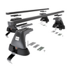 Základní nosič na střechu auta pro Volkswagen Passat B6 Sedan (2004-2009) - příčný nosič - černé střešní příčníky - bez montážních prvků - Ocel