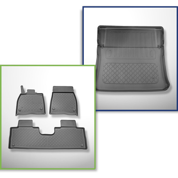 Sada rohož do zavazadlového prostoru a autokoberečky TPE na míru do: Mercedes-Be