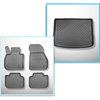 Sada rohož do zavazadlového prostoru a autokoberečky TPE na míru do: BMW Řada 2 U06 Active Tourer (11.2021-....) - zadní posuvné lavicové sedadlo (zadní část - přední část)