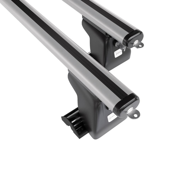 Základní nosič na střechu auta pro Renault Trafic Van (2001-2006) - příčný nosič - stříbrné střešní příčníky - montážní body - Hliník