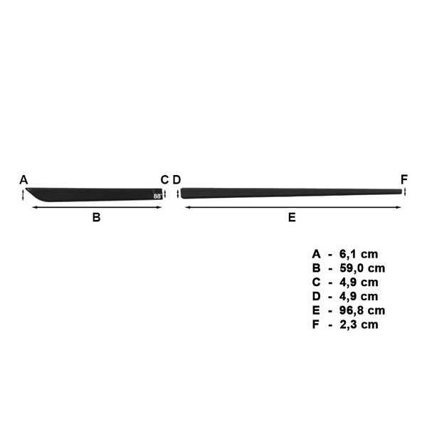 Černé boční lišty pro Ssangyong Tivoli SUV (2016-....)