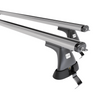 Základní nosič na střechu auta pro Skoda Octavia mk II Liftback (2009-2012) - příčný nosič - stříbrné střešní příčníky - bez montážních prvků - Hliník