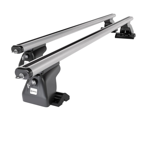 Základní nosič na střechu auta pro Chrysler Voyager MPV (2004-2007) - příčný nosič - stříbrné střešní příčníky - T-profil - Hliník