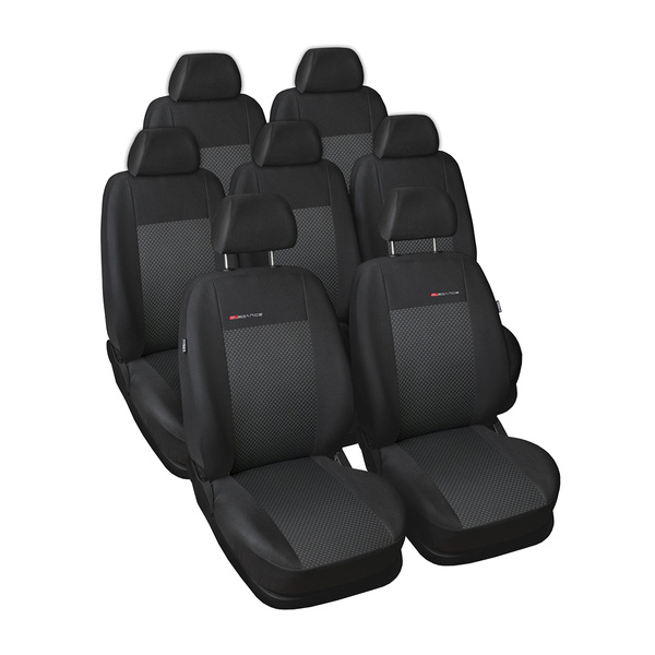 Potahy šité na míru pro Volkswagen Sharan II Van (2010-2022) 7 místný - návleky na autosedadla - E3