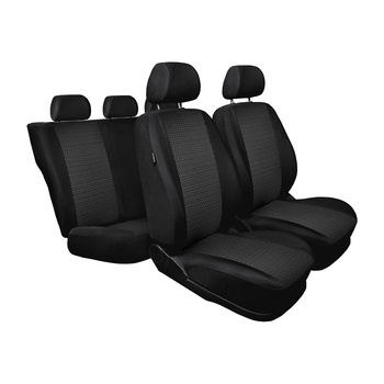 Potahy šité na míru pro Nissan Qashqai I Crossover (2006-2013) - návleky na autosedadla - černá