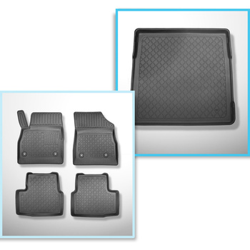 Sada rohož do zavazadlového prostoru a autokoberečky TPE na míru do: Opel Astra 