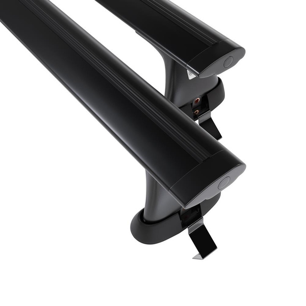 Základní nosič na střechu auta pro Renault Scenic mk III MPV (2009-2016) - příčný nosič - černé střešní příčníky - bez montážních prvků - Hliník