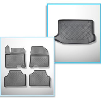 Sada rohož do zavazadlového prostoru a autokoberečky TPE na míru do: Hyundai Kon
