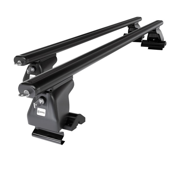 Základní nosič na střechu auta pro Nissan Terrano R20 mk II SUV (2003-2006) - příčný nosič - černé střešní příčníky - bez montážních prvků - Hliník