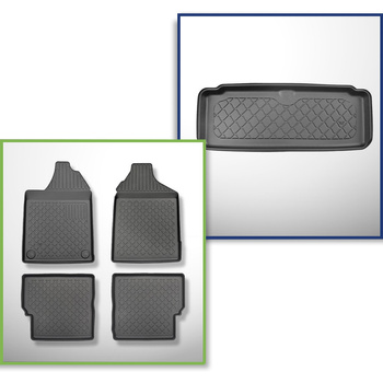 Sada rohož do zavazadlového prostoru a autokoberečky TPE na míru do: Aixam Cross