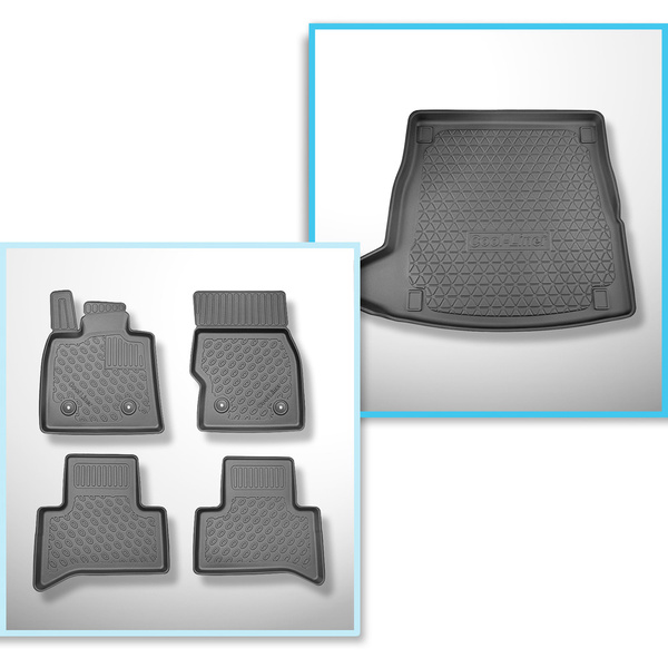 Sada rohož do zavazadlového prostoru a autokoberečky TPE PREMIUM na míru do: Alfa Romeo Stelvio 949 SUV (01.2017-....) - bez subwooferu