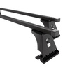 Základní nosič na střechu auta pro Peugeot 207 Hatchback (2006-2012) - příčný nosič - černé střešní příčníky - montážní body - Ocel