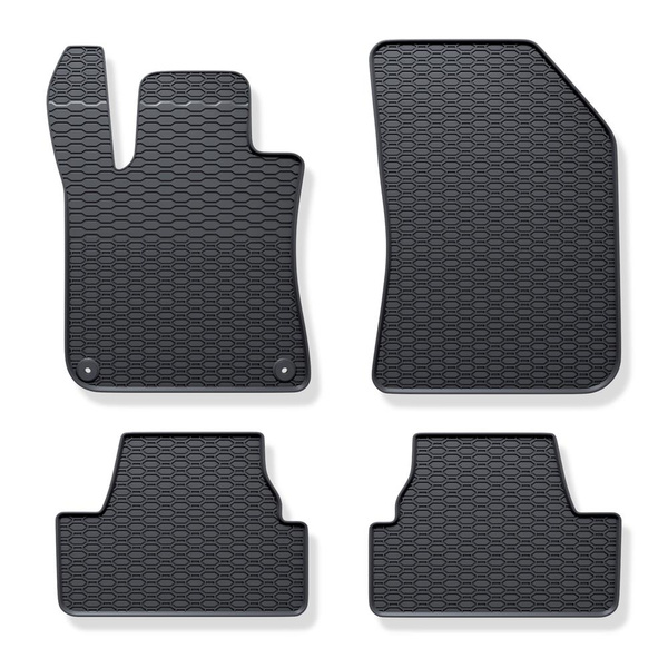 Gumové autokoberce pro Peugeot 308 II Hatchback (2013-2021) - černá - 4 ks