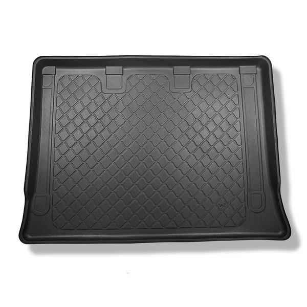 Rohož do zavazadlového prostoru pro: Mercedes-Benz Třída V W447 Van (10.2014-....) - verze Extra Long (rozvor náprav 3430 mm, délka vozidla 5370 mm); za třetí řadou sedadel; bez odděleného zavazadlového prostoru