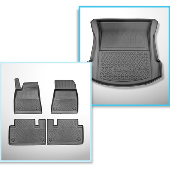 Sada rohož do zavazadlového prostoru a autokoberečky TPE PREMIUM na míru do: Tes