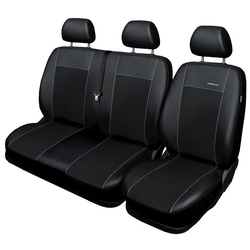 Potahy šité na míru pro Peugeot Boxer II, III Bus (2006-....) - návleky na autosedadla - černá