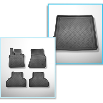 Sada rohož do zavazadlového prostoru a autokoberečky TPE na míru do: BMW X5 E70 