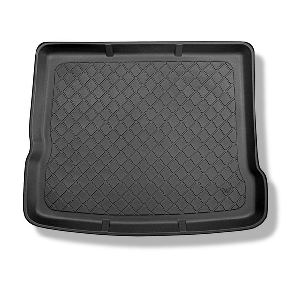 Rohož do zavazadlového prostoru pro: Audi Q3 SUV (08.2011-06.2018) - horní zavazadlový prostor; s dojezdovým rezervním kolem; také pro verzi Quattro