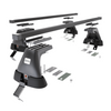 Základní nosič na střechu auta pro Dacia Sandero III Hatchback (2021-....) - příčný nosič - černé střešní příčníky - bez montážních prvků - Ocel