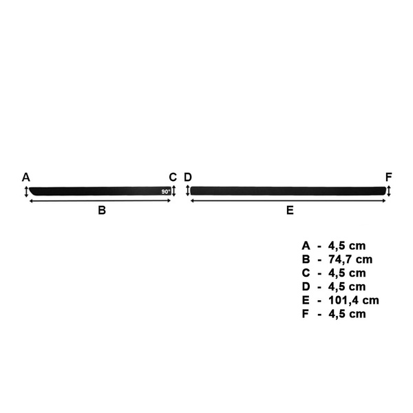 Černé boční lišty pro Volkswagen Passat B8 Variant, Sedan (2015-....)