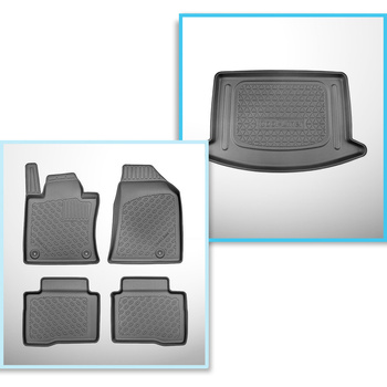 Sada rohož do zavazadlového prostoru a autokoberečky TPE PREMIUM na míru do: Ssa