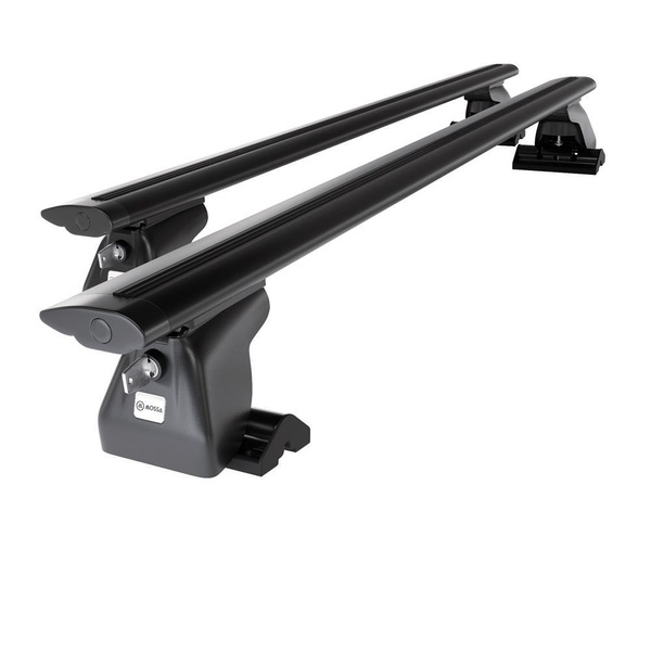 Základní nosič na střechu auta pro Ford Galaxy MPV (2006-2009) - příčný nosič - černé střešní příčníky - T-profil - Hliník