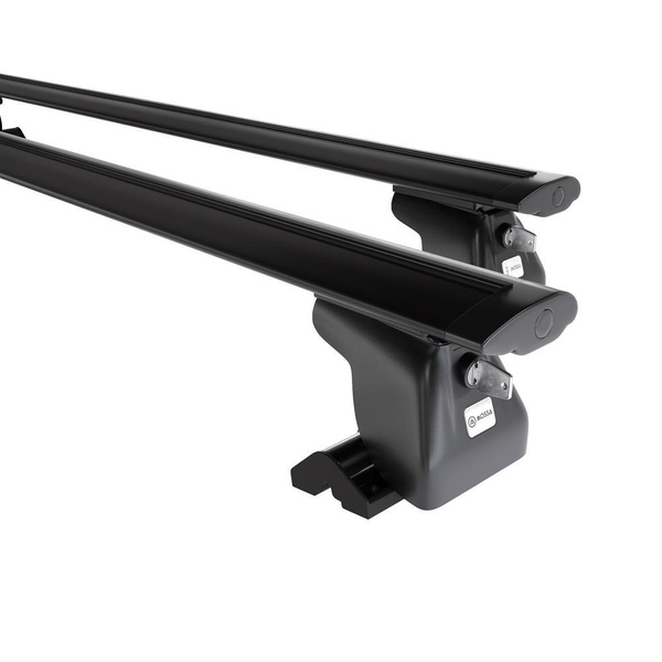 Základní nosič na střechu auta pro Mercedes-Benz Sprinter W907 Van (2019-....) - příčný nosič - černé střešní příčníky - T-profil - Hliník