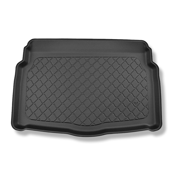 Rohož do zavazadlového prostoru pro: Volkswagen Golf VIII Hatchback (12.2019-....) - spodní zavazadlový prostor; pohyblivá podlaha v nejnižší poloze; s dojezdovým rezervním kolem nebo opravárenskou sadou