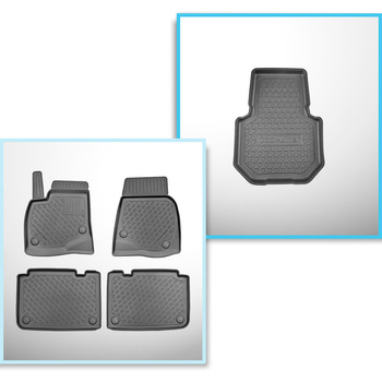 Sada rohož do zavazadlového prostoru a autokoberečky TPE PREMIUM na míru do: Tes