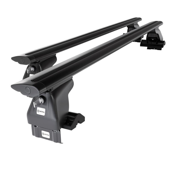 Základní nosič na střechu auta pro Hyundai Getz Hatchback (2005-2011) - příčný nosič - černé střešní příčníky - bez montážních prvků - Hliník