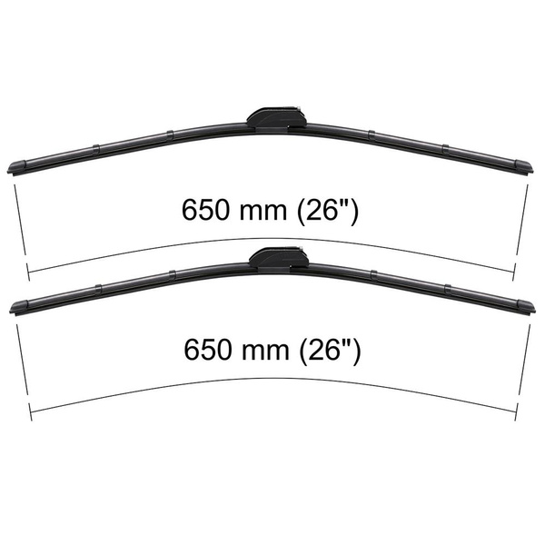 Automobilové stěrače na přední sklo pro Renault Master III Van (02.2010-2024) - listy ploché