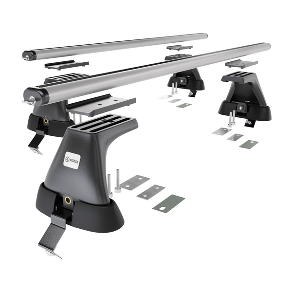 Základní nosič na střechu auta pro Audi A3 8V Sportback (2013-2020) - příčný nosič - stříbrné střešní příčníky - bez montážních prvků - Hliník