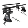 Základní nosič na střechu auta pro Opel Astra K mk V Hatchback (2016-2022) - příčný nosič - černé střešní příčníky - bez montážních prvků - Hliník