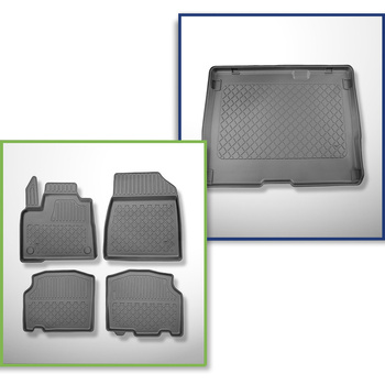 Sada rohož do zavazadlového prostoru a autokoberečky TPE na míru do: Mercedes-Be