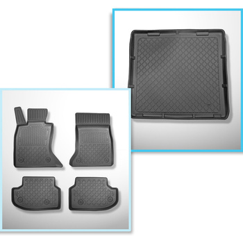 Sada rohož do zavazadlového prostoru a autokoberečky TPE na míru do: BMW Řada 5 