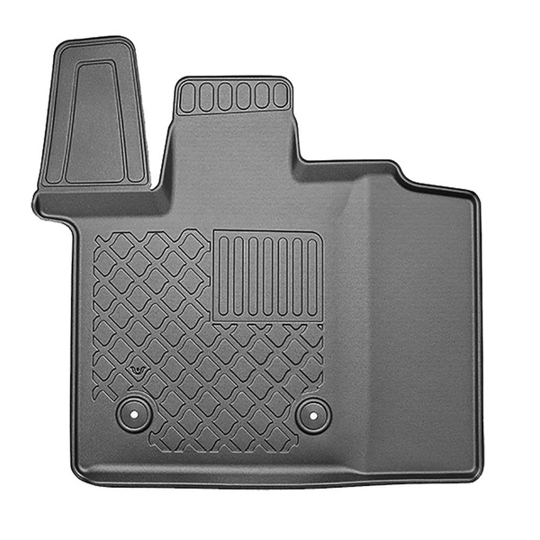 Sada rohož do zavazadlového prostoru a autokoberečky TPE na míru do: Volkswagen Multivan T7 Van (10.2021-....) - Krátký rozvor náprav; za třetí řadou sedadel; také pro verzi eHybrid PHEV